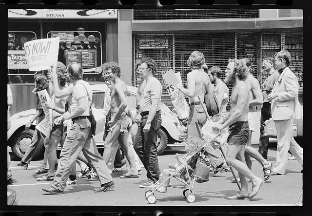 Gay rights demonstration at the Democratic National Convention, New York City