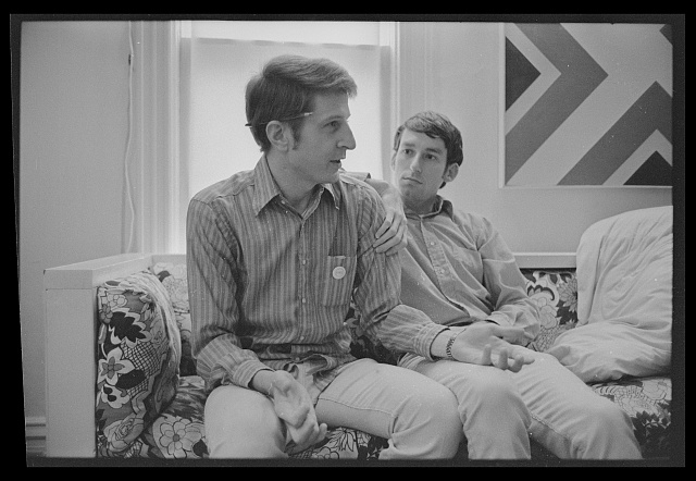 Jack Baker and Michael McConnell at home